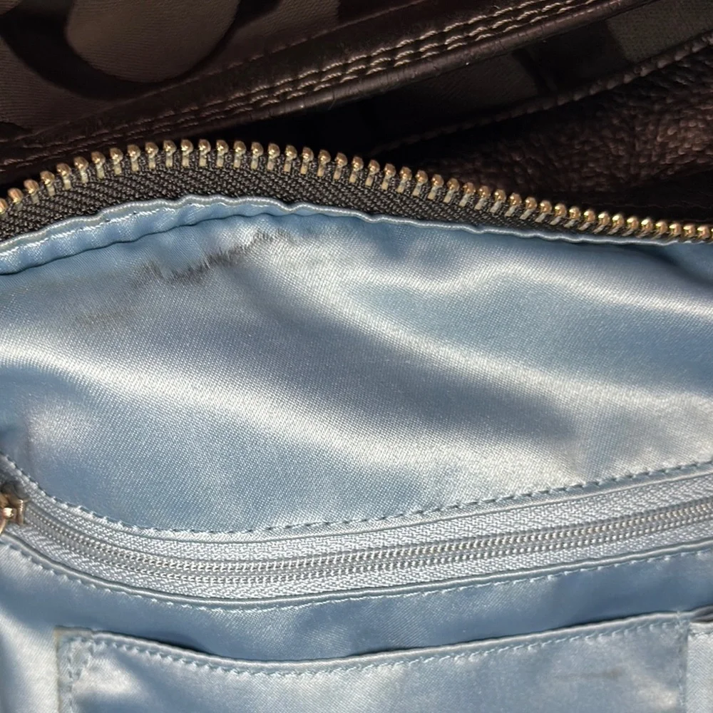 COACH Zoe Black Signature Jacquard Large Hobo Shoulder Bag #F12674 - Picture 13 of 15